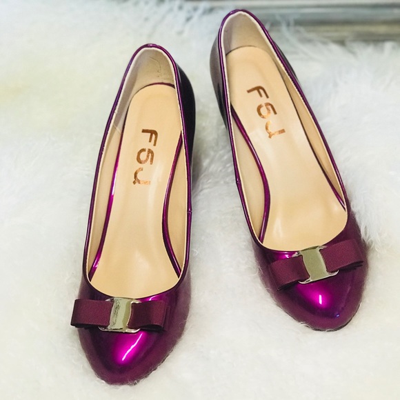 SOLD❣️wedge Sandals High Heels with bow - Picture 3 of 5